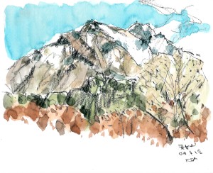 天女山より南八つ のコピー